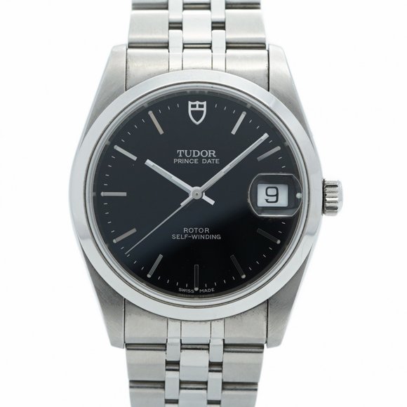 Tudor Princess Date 74000 Black Dial Men's Watch - Picture 1 of 11